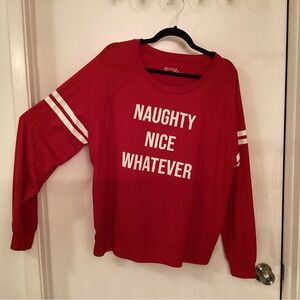Wildfox Naughty Nice Whatever Red Top
